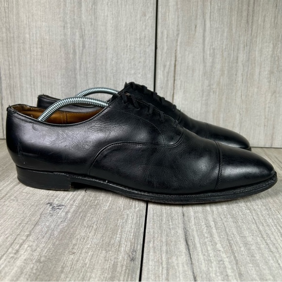 Church’s Last 73 Black Leather Oxford Dress Shoe Mens Size 10 D - Picture 1 of 13